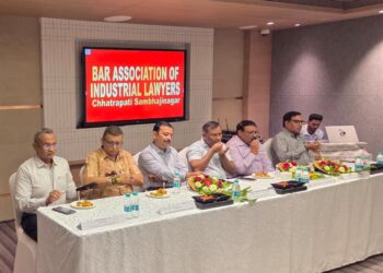 Myself addressing the gathering on the occasion of farewell of Mr Sahasrabuddhe, Judge, Labour Court, Aurangabad on 30.08.2025